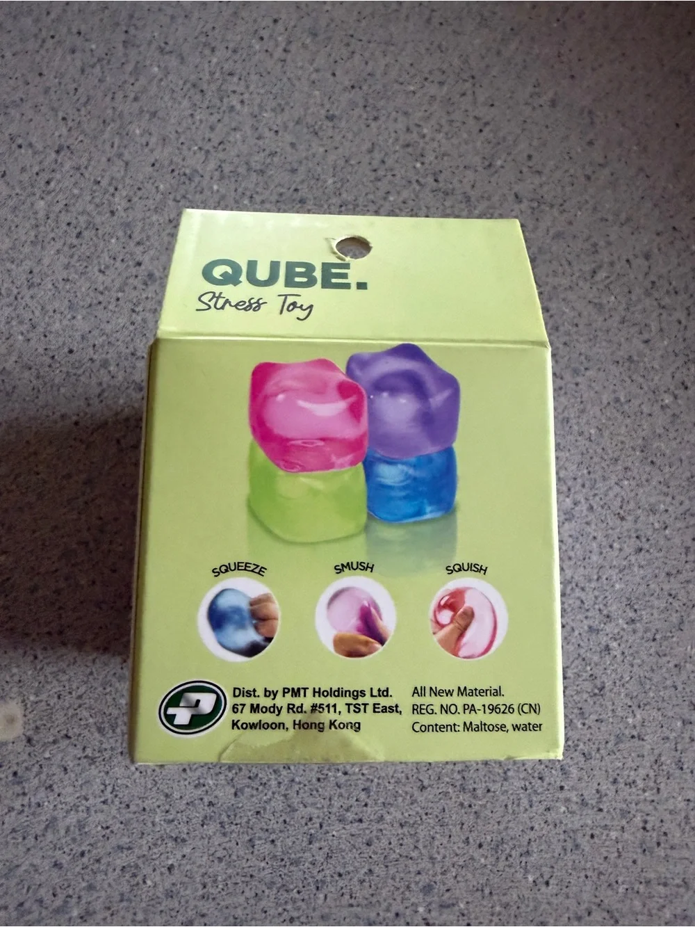 2 New Squishy Stress Toys QUBE & DROP Textured Blue Purple Squeeze Sensory Lot